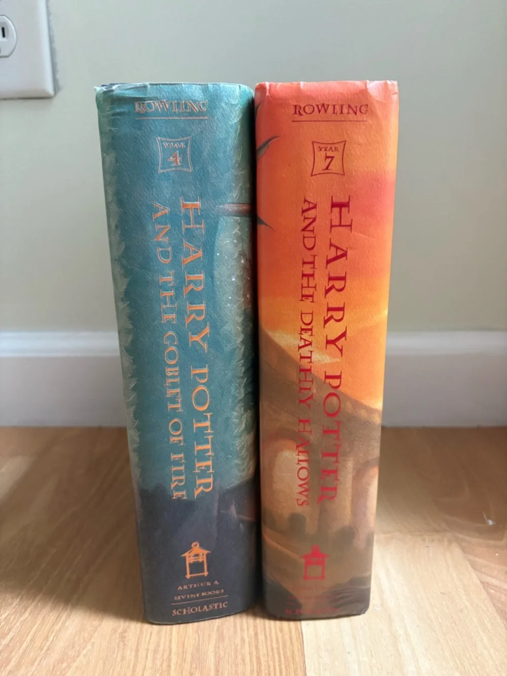 Harry Potter Hardcover Bundle Goblet of Fire + Deathly Hallows - Picture 2 of 15